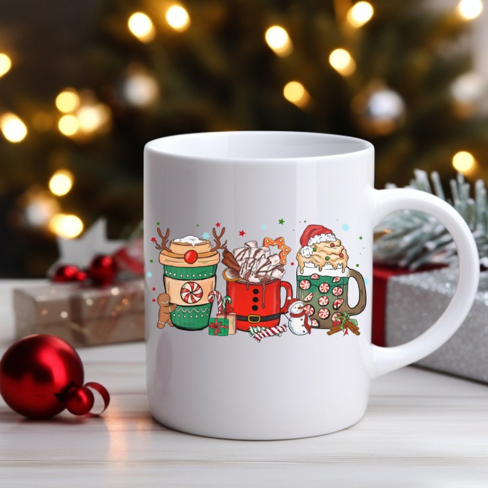 Christmas Latte Coffee Mug 15oz Cup